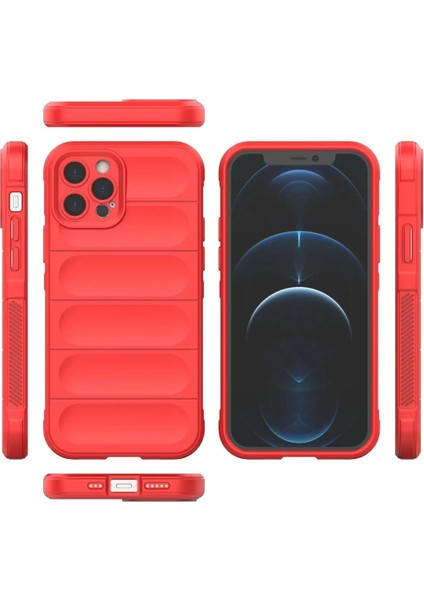 Newface iPhone 12 Pro Kılıf Optimum Silikon - Kırmızı modelleri