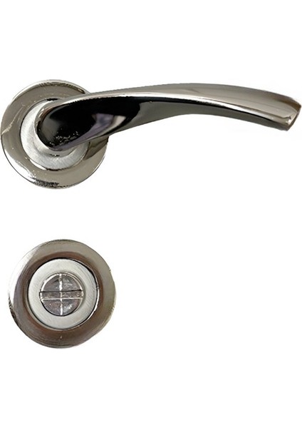 Mina Nikel Saten Rozetli Wc Kapı Kolu, Modern Tasarım, Dayanıklı Malzeme, Iç Mekan Uyumlu fiyatları