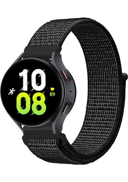 Huawei Watch Gt 3 Classic (46MM) Uyumlu (22MM) Cırtlı Kumaş Kordon-03 Gri