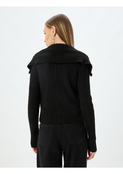 Suni Kürk Hırka Dik Yaka Fermuarlı Ribanalı Slim Fit fırsatları