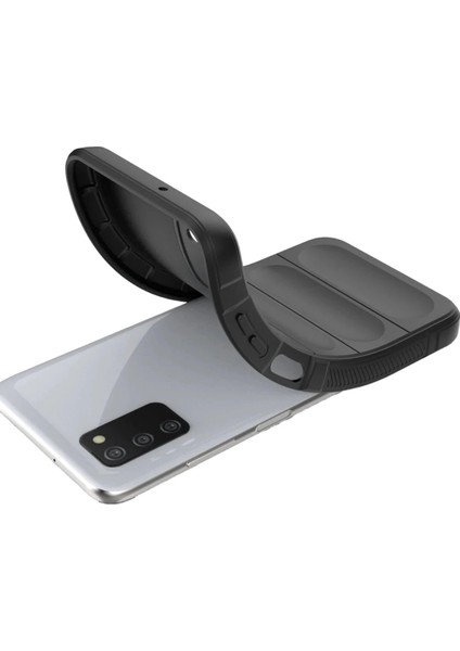 Newface Samsung Galaxy A03S Kılıf Optimum Silikon - Siyah modelleri
