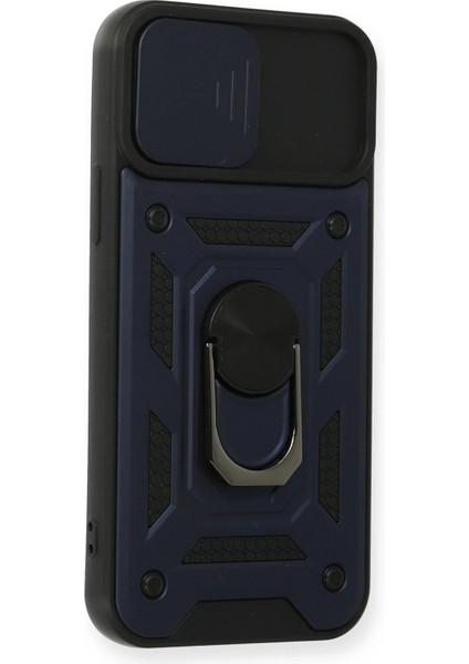 iPhone 12 Pro Kılıf Pars Lens Yüzüklü Silikon - Lacivert - AKMONL7550-7375 fiyatları