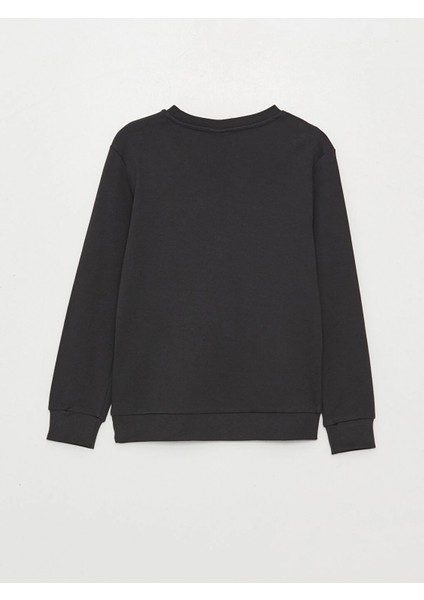 Lcw Kids Antrasit Bisiklet Yaka Çift Yönlü Payetli Uzun Kollu Erkek Çocuk Sweatshirt fiyatları