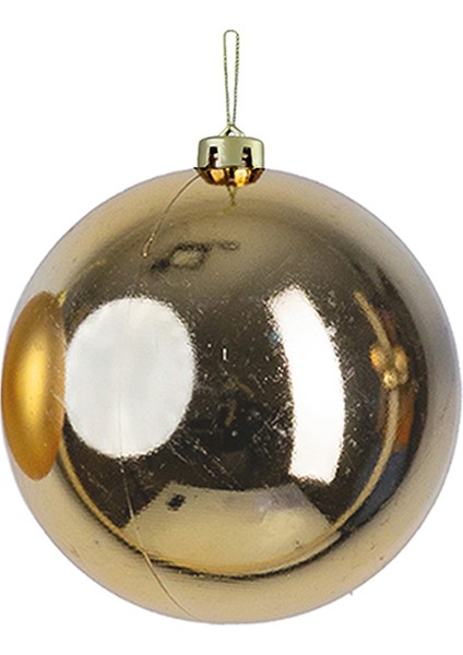Yılbaşı Süsü Parlak Top Şampanya 25 cm