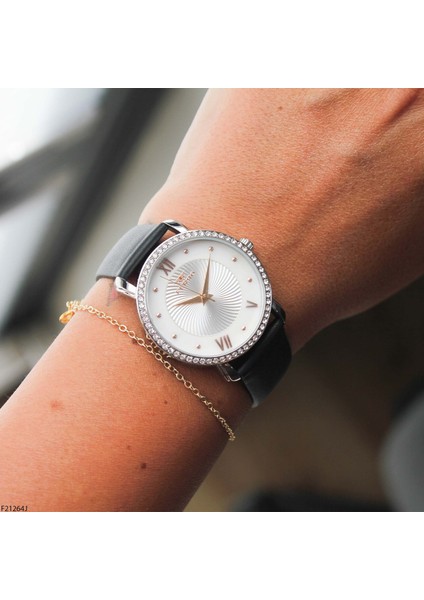 F21264J Deri Kordonlu Kadın Kol Saati modelleri