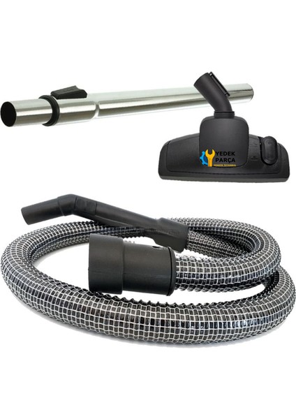 Fantom Uyumlu Ecologic Wf 4800 Elektrikli Süpürge Çelik Telli Hortumu Emici Başlık Teleskopik Boru