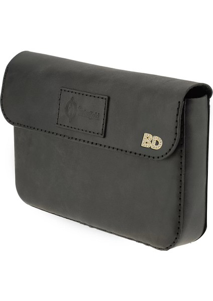 Isme Özel Çıtçıtlı Küçük El Çantası - %100 Rainbow Deri - AC14001 - Antrasit fırsatları