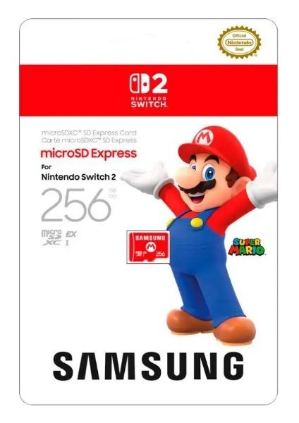 Nintendo Switch 2 Samsung 256GB Microsd Express Card