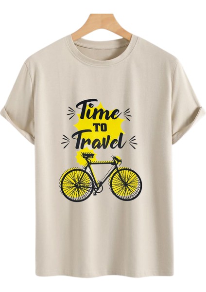 Bisiklet Baskılı T-Shirt