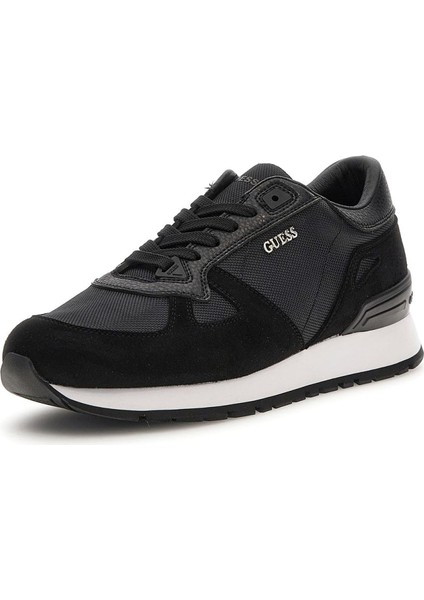 Erkek Tresa Panelli Sneaker - Siyah