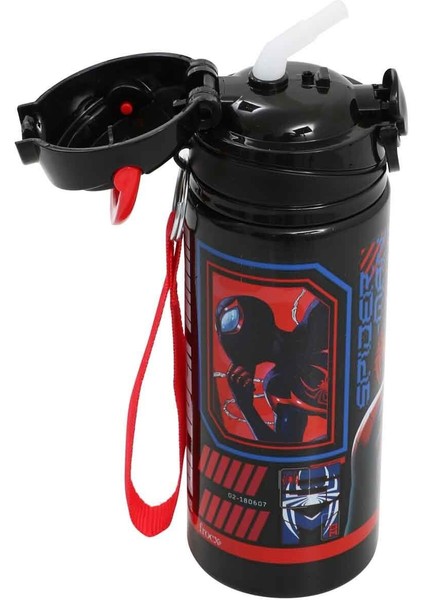 Spiderman Matara 500 ml Siyah Renk 1 Adet Erkek Çocuk Örümcek Adam Lisanslı Suluk Okul Matarası Öğrenci Suluğu fiyatları