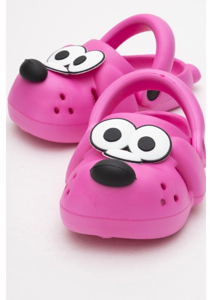 Çocuk Köpekli Sabo Terlik 21-28 Fuje modelleri