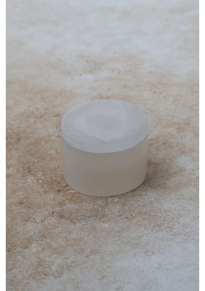 Selenit Doğal Taş Silindir Kutu fiyatları