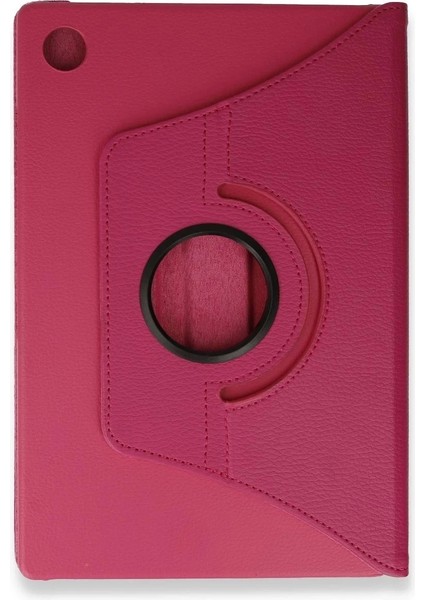 Newface Samsung Galaxy Tab A9 Plus Kılıf 360 Tablet Deri Kılıf - Pembe
