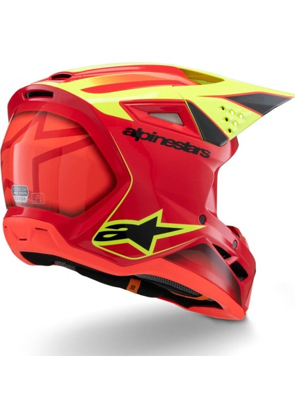 Sm3 Youth Fray Off-Road Çocuk Genç Motosiklet Kaskı Kırmızı Sarı fiyatları