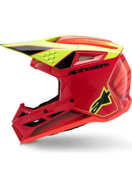 Sm3 Youth Fray Off-Road Çocuk Genç Motosiklet Kaskı Kırmızı Sarı fırsatları