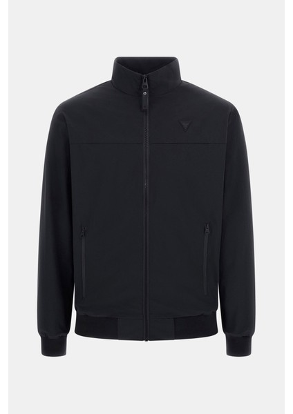 Erkek New Amos Fermuarlı Dik Yaka Aktif Mont - Siyah indirimleri