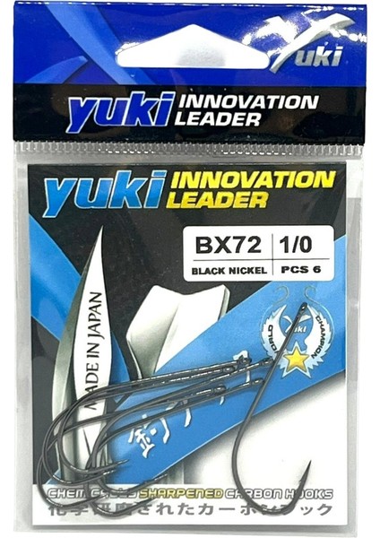 BX72 Black Nickel (Paket Içi 6 Lı) No 1/0