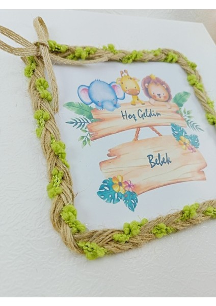 (Elit Çikolata )Safari Isme Özel Isimli Bebek Çikolatası 48LI Doğum-Doğum Günü-Hediyelik Çikolata