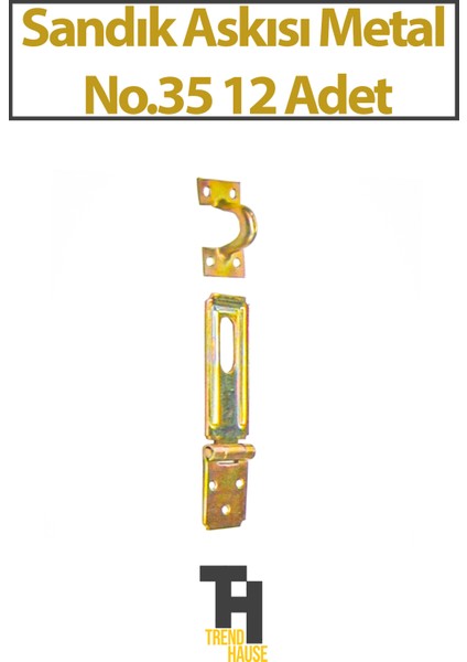 Sandık Askısı Metal No.35 12 Adet
