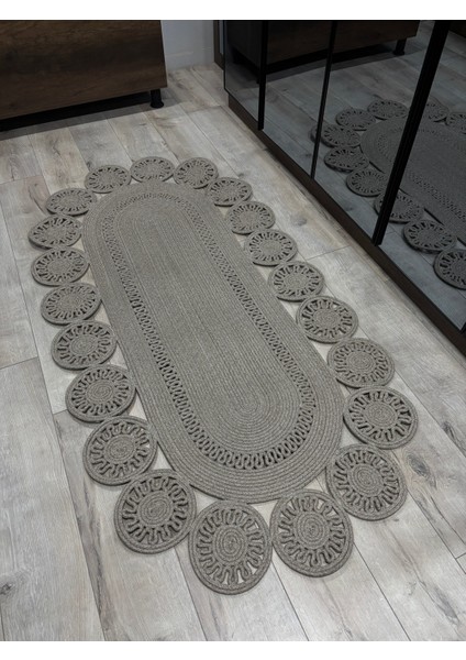 Marguerite Özel Tasarım Hasır Jüt Kilim – Koridor, Antre ve Salon Halısı Yolluk