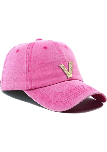 Isme Özel Yıkamalı Kep Şapka - AB01010 - Pembe fiyatları