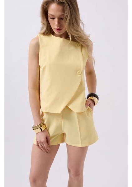 Yandan Düğmeli Dokuma Yelek modelleri