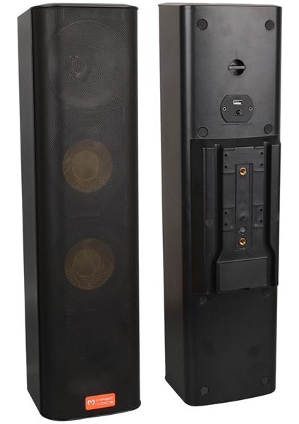 Magicvoice Mv-28 2X13 cm 40 Watt Komütatörlü Hat Trafolu Siyah Dikey Sütun Hoparlör (Tekli Paket)