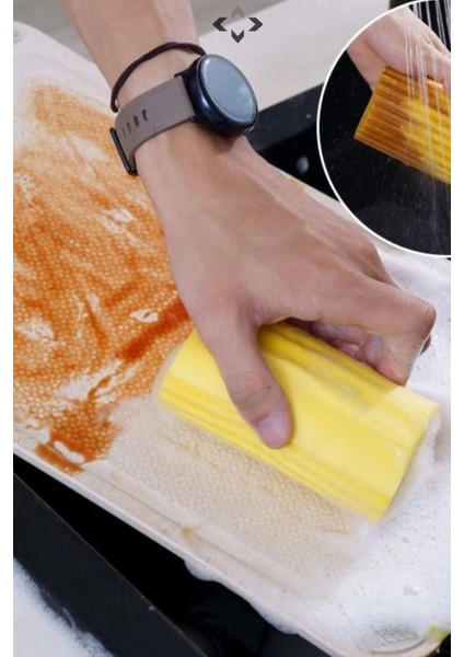 ( 3 Adet) Çok Amaçlı Temizlik Detay Süngeri Nemli Sihirli Sünger Su Emici ve Toz Alma Süngeri indirimleri