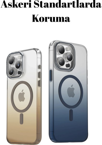 iPhone 15 Pro Max Uyumlu Aurora Manyetik Şarj Destekli Kılıf fiyatları