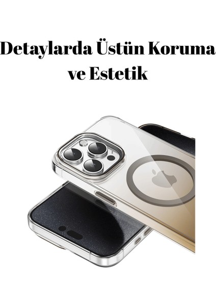 iPhone 15 Pro Max Uyumlu Aurora Manyetik Şarj Destekli Kılıf fırsatları