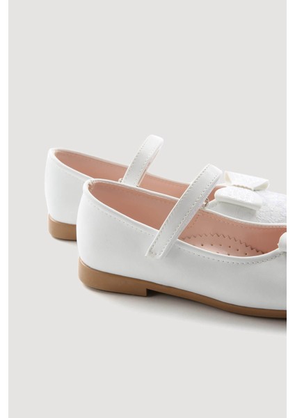 Çocuk Dantelli Ayakkabı 31-36 Beyaz modelleri