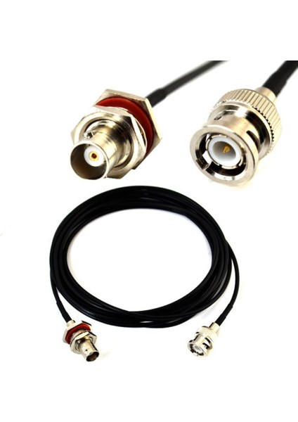 RG-174 Bnc Panel Tip Uzatma Kablosu - 50 cm