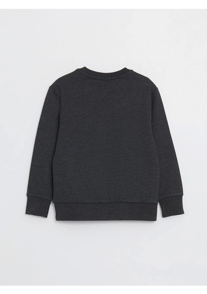 Lcw Kids Antrasit Bisiklet Yaka Baskılı Uzun Kollu Erkek Çocuk Sweatshirt fiyatları