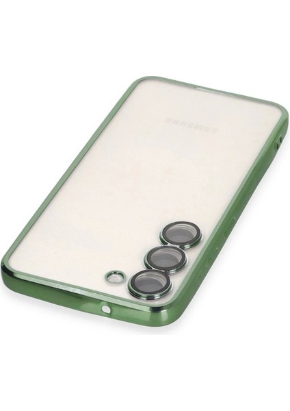 Newface Samsung Galaxy S23 Kılıf Razer Lensli Silikon - Yeşil modelleri