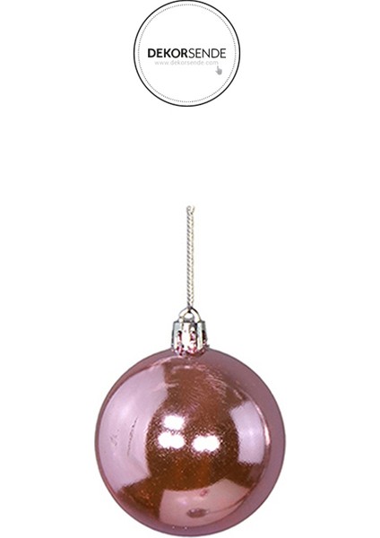 Yılbaşı Süsü 6'lı Top Pembe 6 cm fiyatları