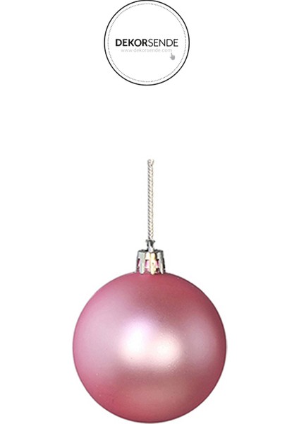 Yılbaşı Süsü 6'lı Top Pembe 6 cm fırsatları