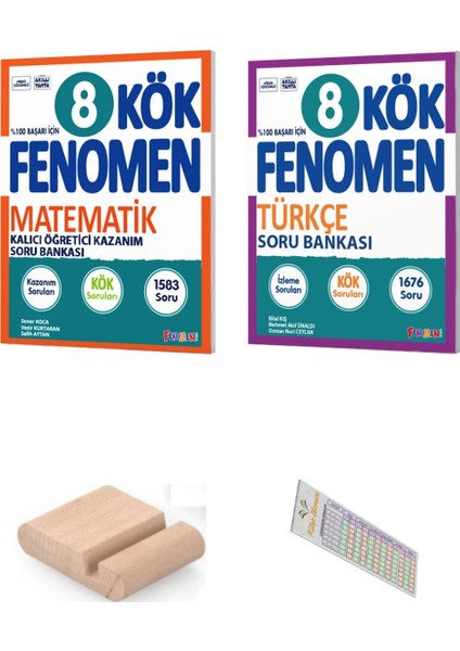 8.sınıf Kök Türkçe Matematik Soru Bankası 2025-2026 +Çözüm Ayracı+Telefon Tutucu