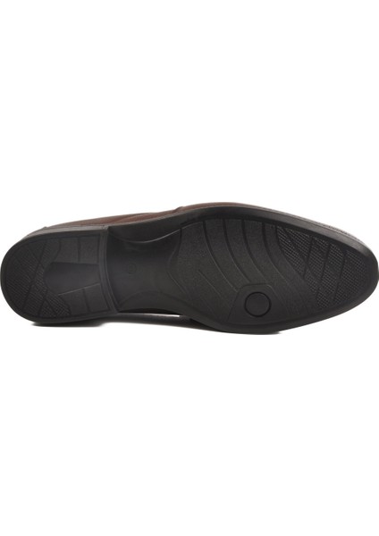 Kahve Hakiki Deri Jel Tabanlı Erkek Günlük Ayakkabı 302 M indirimleri