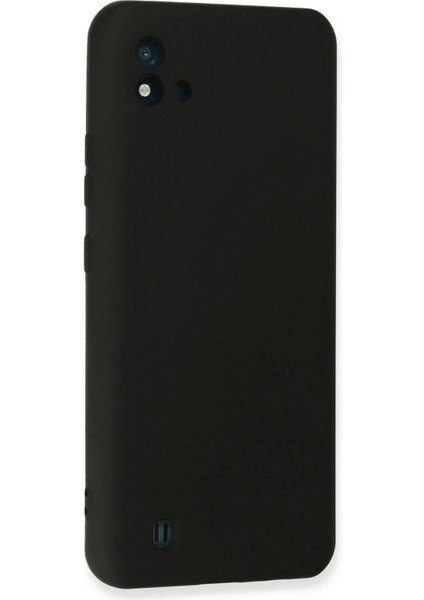 Newface Realme C11 2021 Kılıf Nano Içi Kadife Silikon - Siyah modelleri