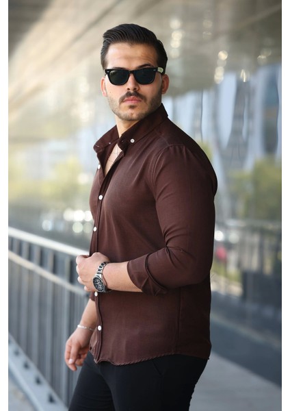 Erkek Uzun Kollu Regular Sofya Keten Gömlek fiyatları