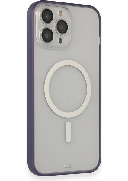 Newface iPhone 14 Pro Kılıf Grand Magneticsafe Kapak - Mor