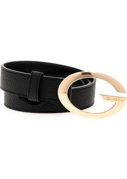 Kadın Harf Tokalı Kemer - Siyah