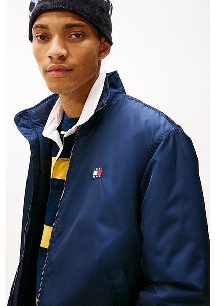 Erkek Dik Yaka Dolgulu Mont - Lacivert fırsatları