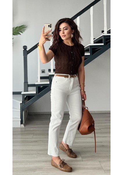 Beyaz Boy Fit Jean fırsatları