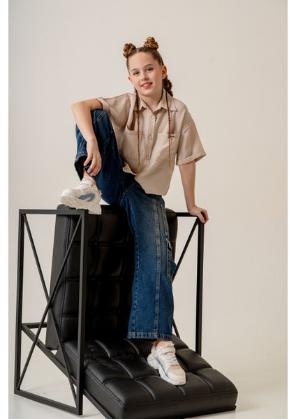 Kız Çocuk Duble Kol Gömlek 3169