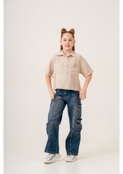 Kız Çocuk Duble Kol Gömlek 3169 fırsatları