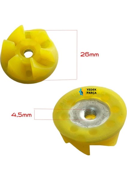 Bir Çok Marka Ile Uyumlu Smoothie/shake Kişisel Blender Bıçak Dişlisi Kaplin Sarı fiyatları