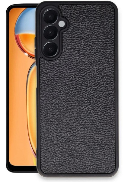 Newface Samsung Galaxy A36 Kılıf Aras Deri Kapak - Siyah