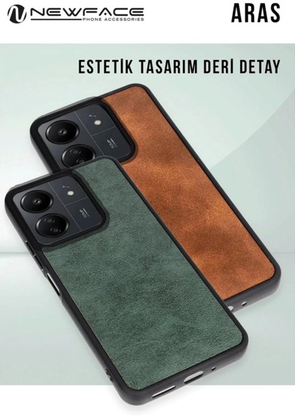 Newface Samsung Galaxy A36 Kılıf Aras Deri Kapak - Siyah modelleri